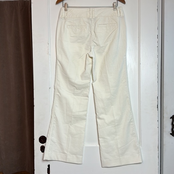 Talbots corduroy stretch cream wide leg trousers 99% cotton 1% Lycra - Picture 3 of 11